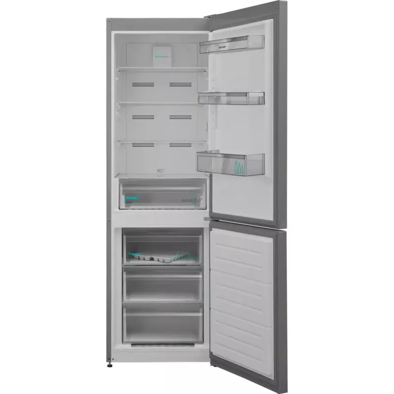 Sharp SJ-BA09RMXLC-EU, külmik-sügavkülmiku kombinatsioon (roostevaba teras)