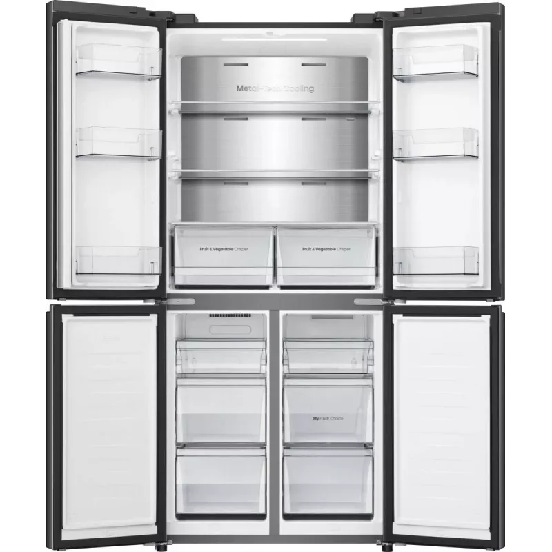 Hisense RQ5P470SAFD eraldiseisev 483 L must, roostevaba teras
