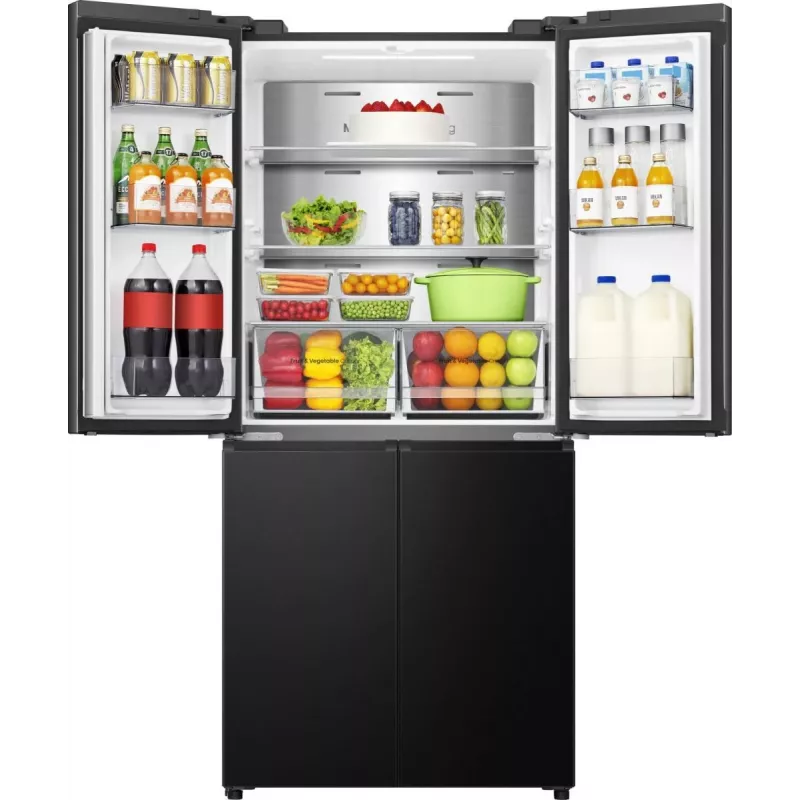 Hisense RQ5P470SAFD eraldiseisev 483 L must, roostevaba teras