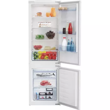 Beko BCSA285K4SN külmik-sügavkülmik sisseehitatav 271 L valge