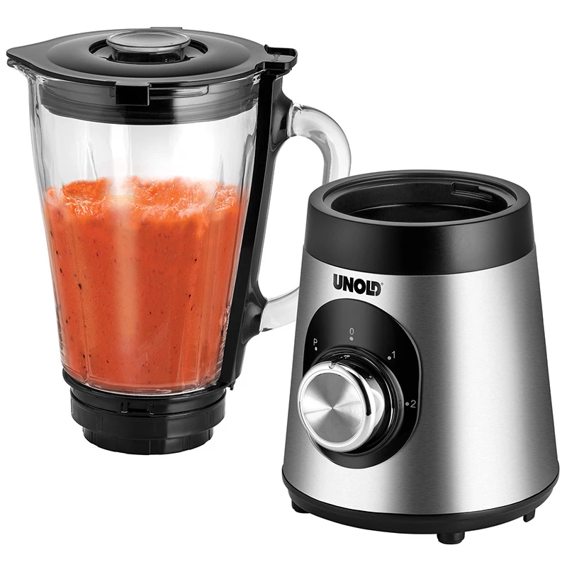 Unold Edel 1,5 L lauasegisti 500 W Must, Roostevaba teras, Läbipaistev
