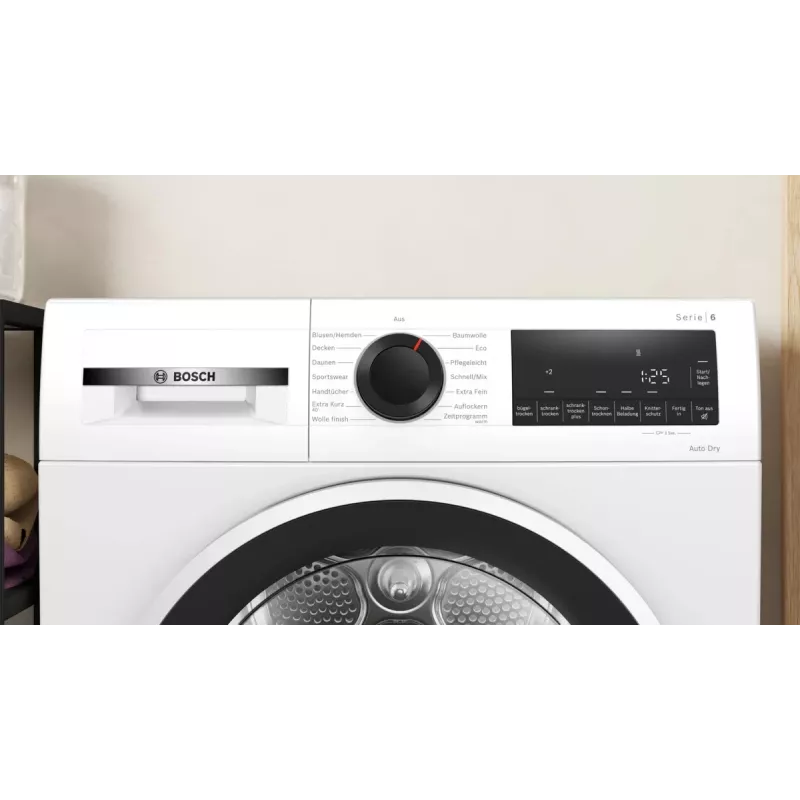Bosch Serie 6 WQG241001 pesukuivatusrest Vabaltseisev Eestlaetav 9 kg Valge