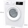 Gorenje WNHPI62SCPS/DE pesumasin eestlaetav 6 kg 1200 RPM Valge
