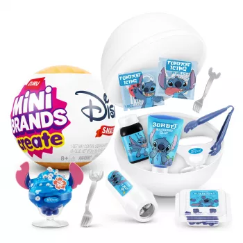 Mini Brands Create Disney Snacks Series 1 kapsel, Köök, 8 a, Patareid kaasas, LR44, Mitmevärviline