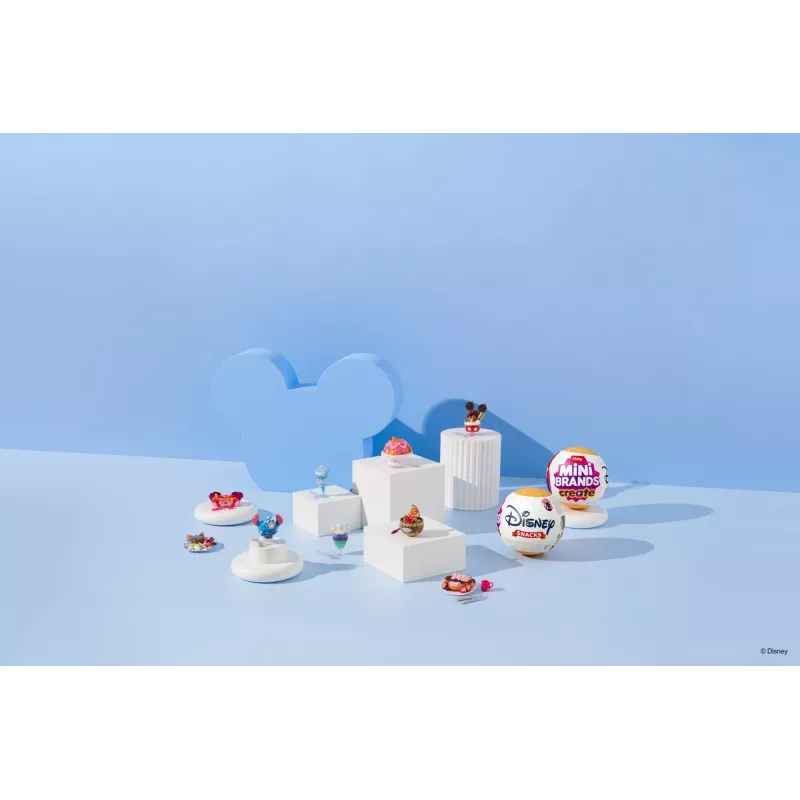 Mini Brands Create Disney Snacks Series 1 kapsel, Köök, 8 a, Patareid kaasas, LR44, Mitmevärviline