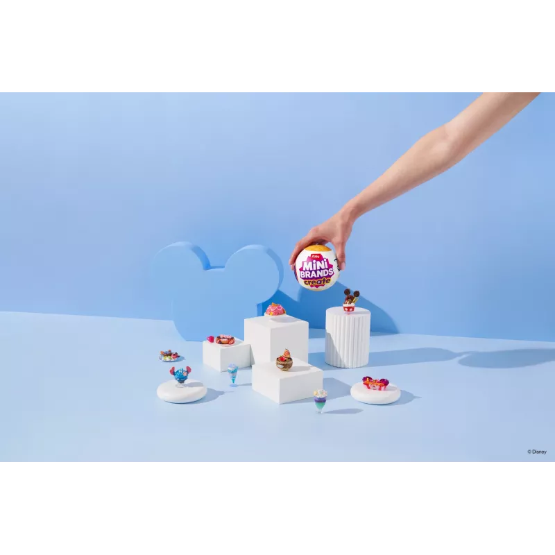 Mini Brands Create Disney Snacks Series 1 kapsel, Köök, 8 a, Patareid kaasas, LR44, Mitmevärviline
