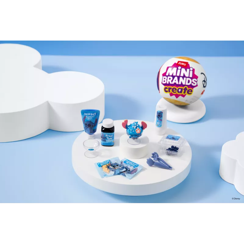 Mini Brands Create Disney Snacks Series 1 kapsel, Köök, 8 a, Patareid kaasas, LR44, Mitmevärviline