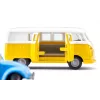 Mudelautode komplekt Siku VW T1 haagise ja VW Beetle'iga, eelkokkupandud 1:50, suurus 42×200×51 mm