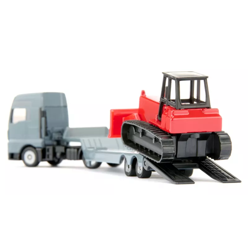 Siku MAN veoauto buldooseriga, Veoauto/haagise mudel, 1:87, MAN, Hall, Punane, Hiina