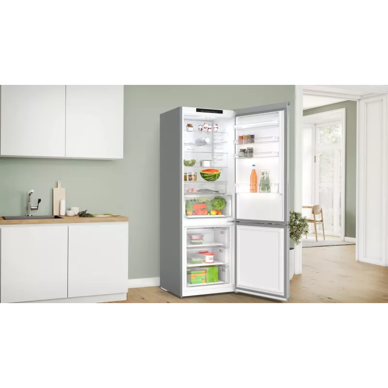 Bosch Serie 4 KGN492IAF külmik-sügavkülmik eraldiseisev 440 L roostevaba teras