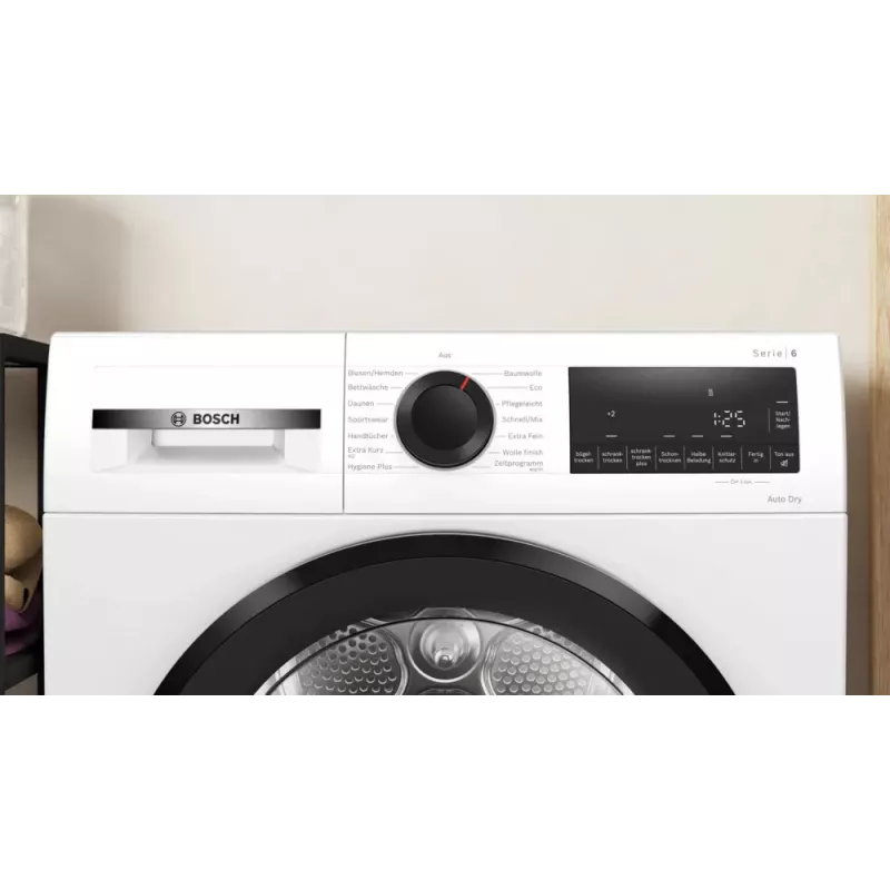 Bosch Serie 6 WQG243D41 pesukuivati Eraldiseisev Eestlaetav 9 kg Valge