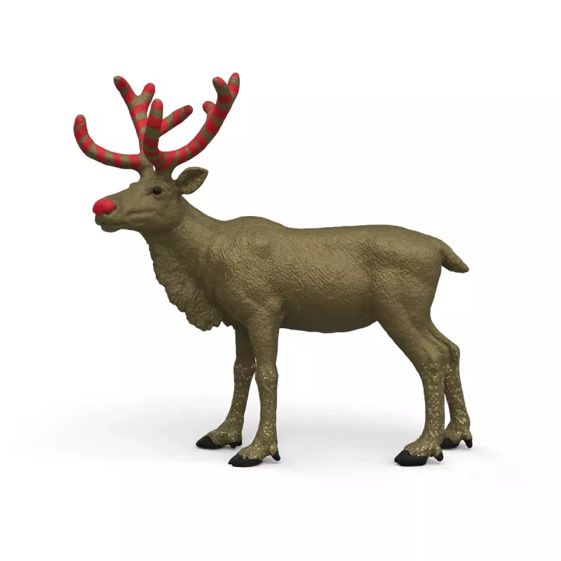 schleich WILD LIFE Kuldse aastapäeva põhjapõder, 14 a, Mitmevärviline, 1 tk