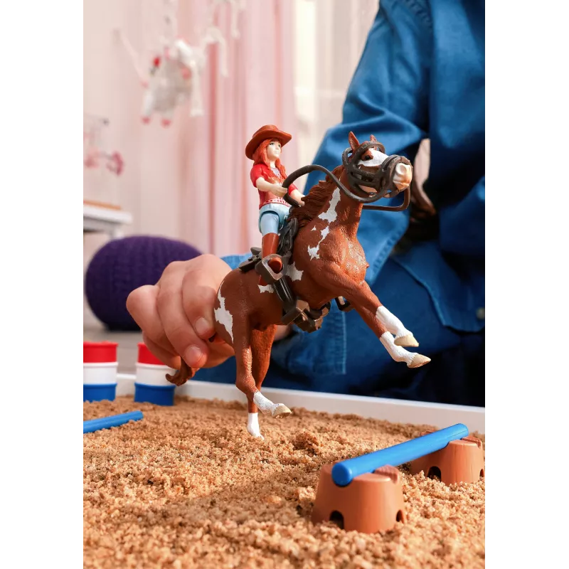 schleich HORSE CLUB Hannah' lääneseiklused, 5-aastastele, Hobused, Mitmevärviline, Plastist