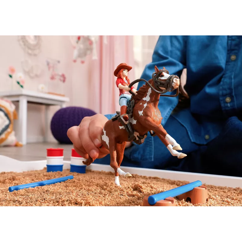 schleich HORSE CLUB Hannah' lääneseiklused, 5-aastastele, Hobused, Mitmevärviline, Plastist