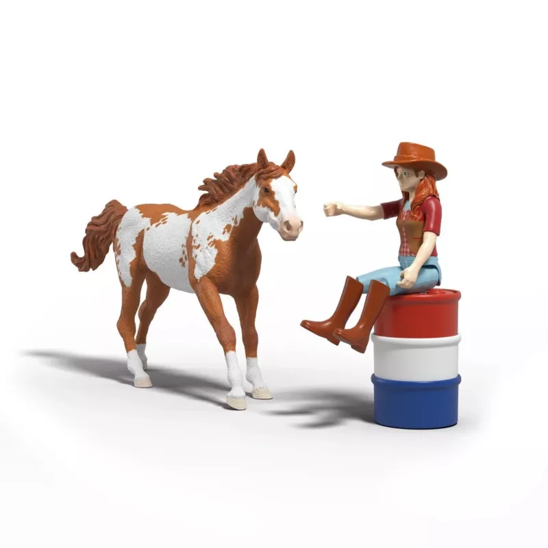 schleich HORSE CLUB Hannah' lääneseiklused, 5-aastastele, Hobused, Mitmevärviline, Plastist