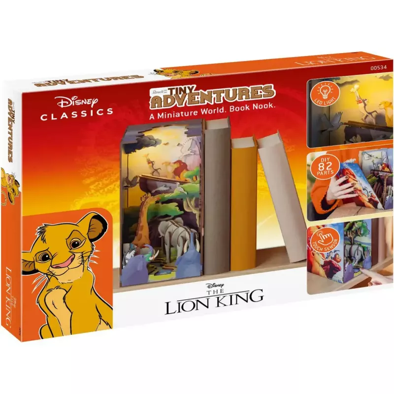 Plastmudeli komplekt REVELL Tiny Adventures Disney Lõvikuningas 00534 — mõõtkava täpsustamata, klõpsatavad detailid, lastele