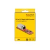 DeLOCK muundur M.2 Key B+M isane RJ45-le 2.5 Gigabit LAN port
