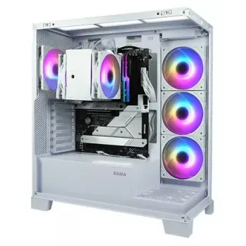 CPU jahuti SCYTHE Mugen 6 Dual Fan Valge ARGB Edition, kaks 120 mm ventilaatorit, valge viimistlus