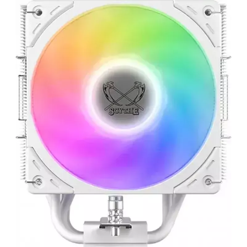 CPU jahuti SCYTHE Mugen 6 Dual Fan Valge ARGB Edition, kaks 120 mm ventilaatorit, valge viimistlus