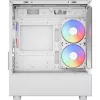 Tornarvuti korpus AEROCOOL Viewport Mini-G-WT-v4 ARGB kahe karastatud klaasiga paneeliga, valge