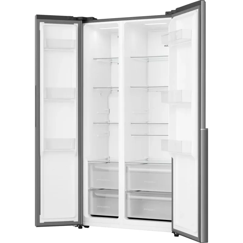 Gorenje külmik-sügavkülmik NRS917E41X SI, eraldiseisev, Ameerika uks, hall, 2 ust, puutetundlik, LED