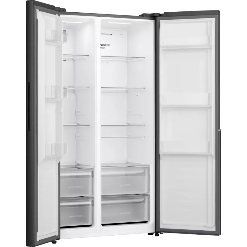 Gorenje HZF55082 NRS917E41BX G400, eraldiseisev, Ameerika-tüüpi uks, must, 2 ust, puutetundlik, LED