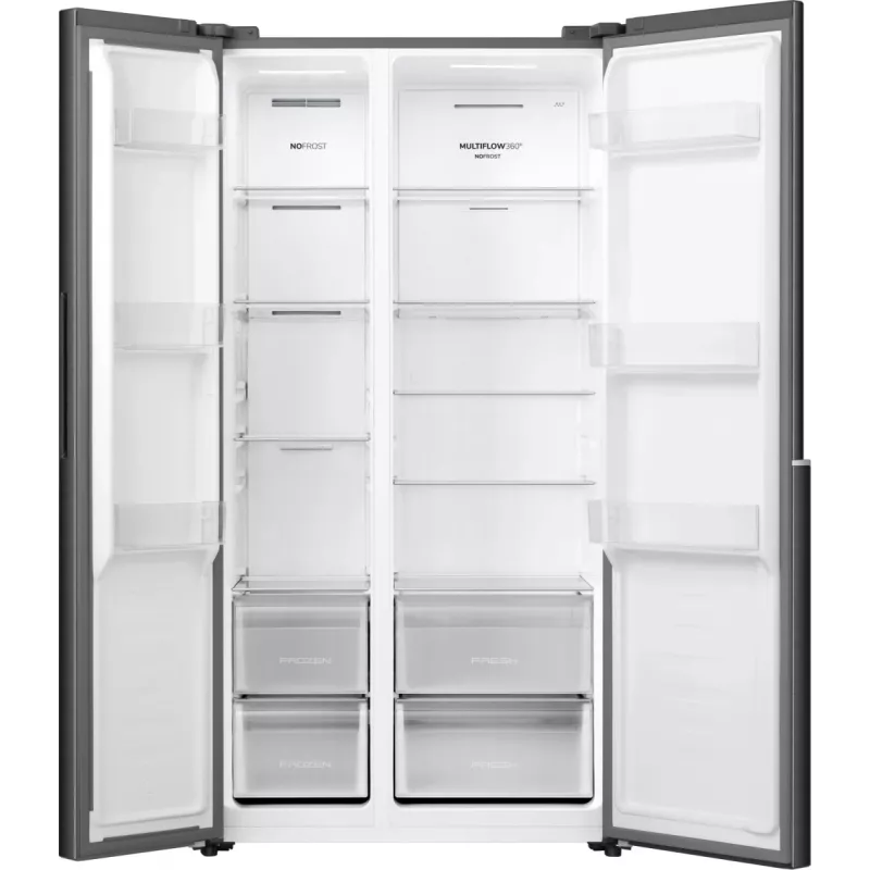 Gorenje HZF55082 NRS917E41BX G400, eraldiseisev, Ameerika-tüüpi uks, must, 2 ust, puutetundlik, LED
