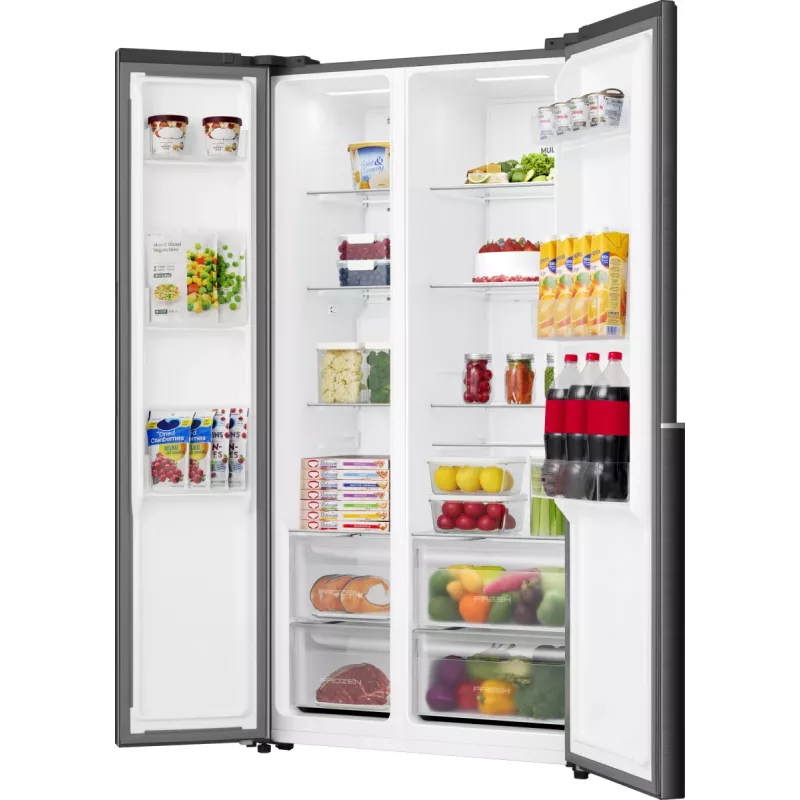 Gorenje HZF55082 NRS917E41BX G400, eraldiseisev, Ameerika-tüüpi uks, must, 2 ust, puutetundlik, LED