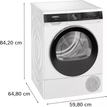 Siemens iQ500 WQ33G2D41 kuivati eraldiseisev eestlaetav 9 kg Valge