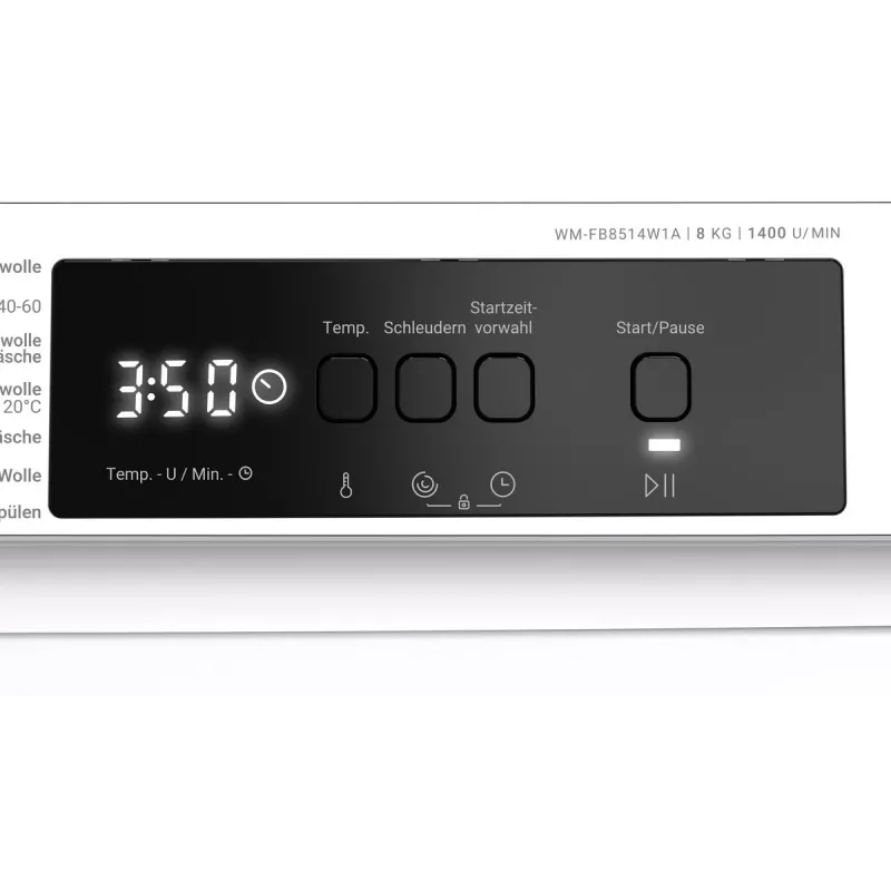 Daewoo WM-FB8514W1A-DE pesumasin Eest täidetav 8 kg 1400 p/min Valge