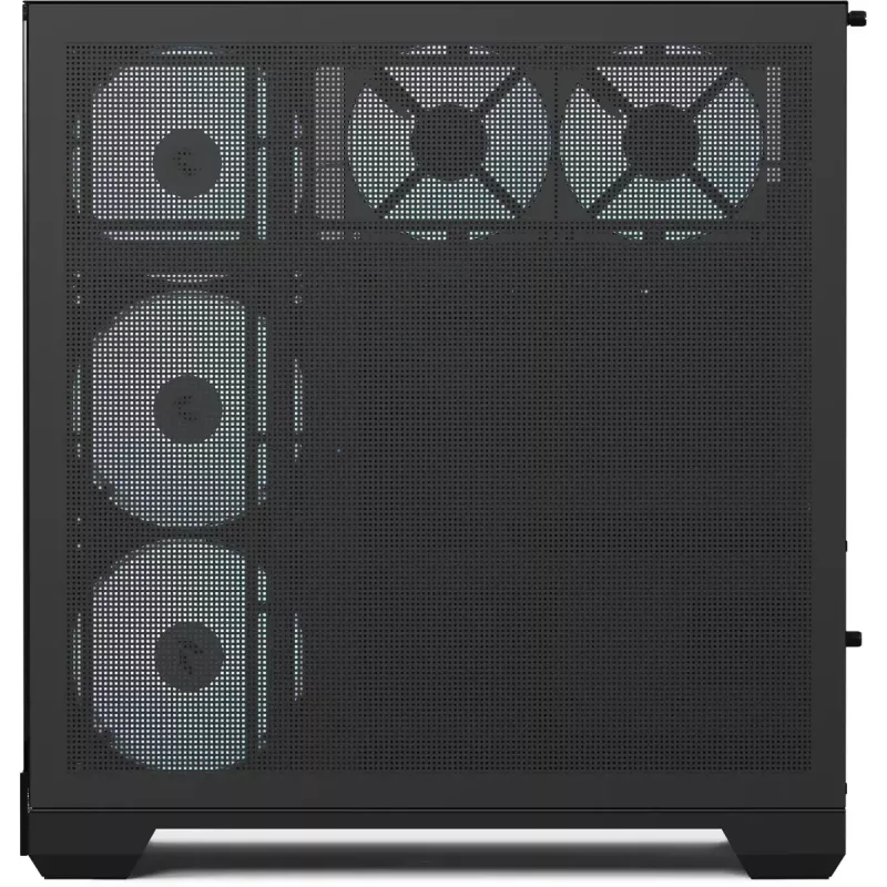 Tornkorpus APNX V2-F-BK-v1 kolme karastatud klaaspaneeliga, must