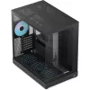 Tornkorpus APNX V2-F-BK-v1 kolme karastatud klaaspaneeliga, must