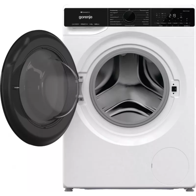 Gorenje WPNA84A2TS pesumasin eestlaetav 8 kg 1400 p/min Must, Valge