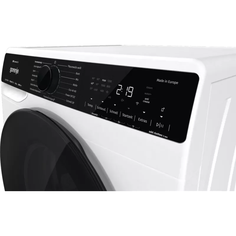 Gorenje WPNA84A2TS pesumasin eestlaetav 8 kg 1400 p/min Must, Valge