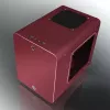RAIJINTEK METIS PLUS minitorn arvutikorpus punane — Mini-ITX, 1x 3,5-tolline sahtel, 4x 2,5-tollist sahtlit, 120 mm ventilaatorid