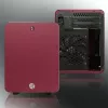 RAIJINTEK METIS PLUS minitorn arvutikorpus punane — Mini-ITX, 1x 3,5-tolline sahtel, 4x 2,5-tollist sahtlit, 120 mm ventilaatorid