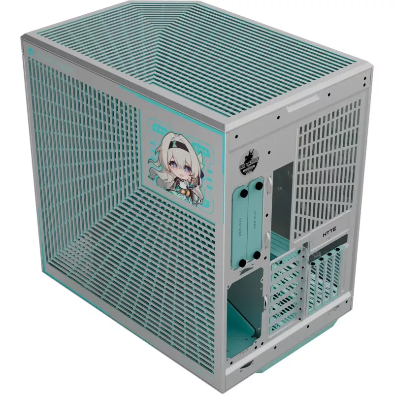 Arvutikorpus HYTE Y70 Firefly Edition karastatud klaasiga — Mid-Tower, ühildub ATX-iga