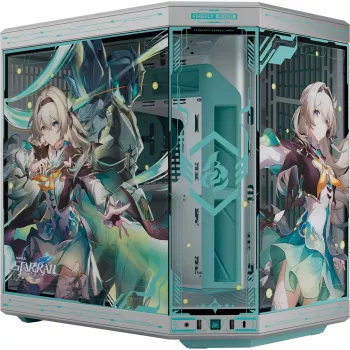 Arvutikorpus HYTE Y70 Firefly Edition karastatud klaasiga — Mid-Tower, ühildub ATX-iga