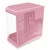 HYTE Y70 Milk Midi Tower PC korpus, roosa — toetab 120/140 mm ventilaatoreid, 2,5 tolliseid ja 3,5 tolliseid draive, alumine toiteplokk, 320×470×470 mm