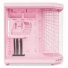 HYTE Y70 Milk Midi Tower PC korpus, roosa — toetab 120/140 mm ventilaatoreid, 2,5 tolliseid ja 3,5 tolliseid draive, alumine toiteplokk, 320×470×470 mm