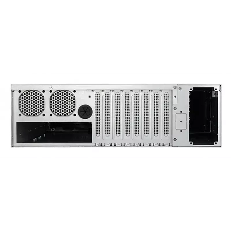 SILVERSTONE SST-RM31 raamiserveri korpus — raami vormitegur, tugi SFX/SFX-L toiteplokkidele, 2×3,5-tollist + 2×2,5-tollist pesa, USB 3.2 Gen1