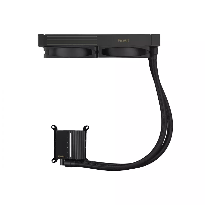 Integreeritud vedelikjahutus ASUS ProArt LC 240, 120 mm ventilaatorid, must, toetab LGA1700/AM5/AM4/115x/1200