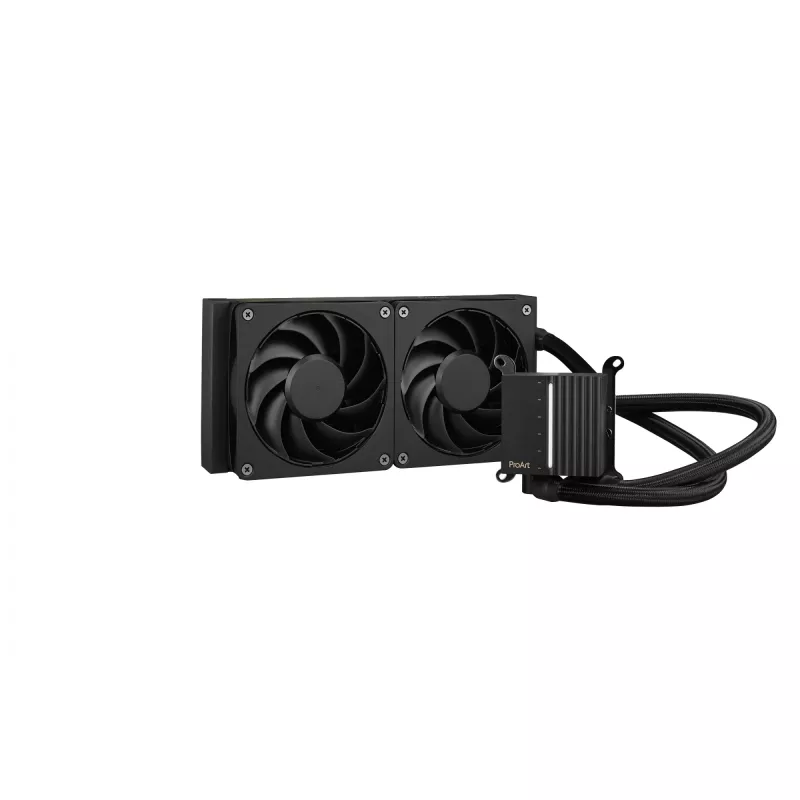 Integreeritud vedelikjahutus ASUS ProArt LC 240, 120 mm ventilaatorid, must, toetab LGA1700/AM5/AM4/115x/1200