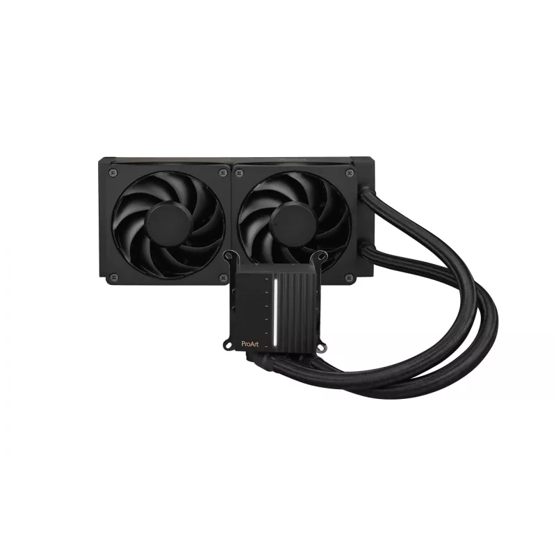 Integreeritud vedelikjahutus ASUS ProArt LC 240, 120 mm ventilaatorid, must, toetab LGA1700/AM5/AM4/115x/1200