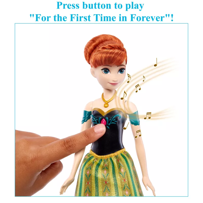 Disney Frozeni laulev Anna nukk laulab filmist neljas keeles “Esimest korda igavesti”