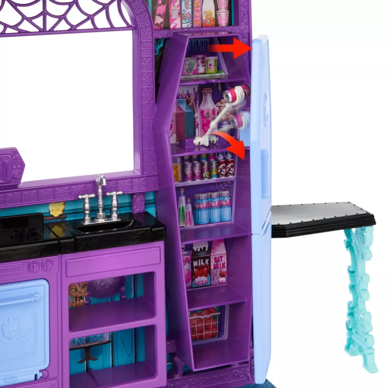 Monster High Boo-tique Hotell Nukumaja, kus igas toas peitub õudseid üllatusi ja kaasas 13+ tarvikut