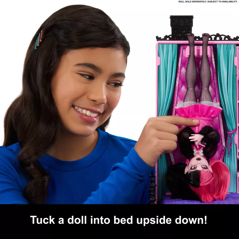 Monster High Boo-tique Hotell Nukumaja, kus igas toas peitub õudseid üllatusi ja kaasas 13+ tarvikut