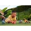 Jurassic World Rebirth Wild Roar Abelisaurus Dinosaur Toy, Tail Controlled Attack Chomp & Sound