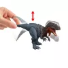 Jurassic World Rebirth Wild Roar Abelisaurus Dinosaur Toy, Tail Controlled Attack Chomp & Sound