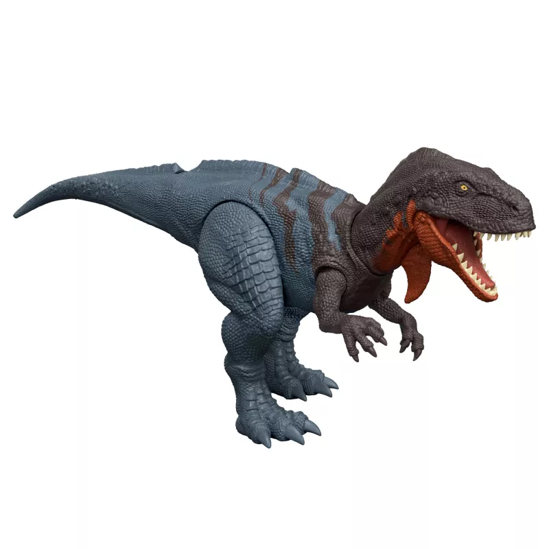 Jurassic World Rebirth Wild Roar Abelisaurus Dinosaur Toy, Tail Controlled Attack Chomp & Sound
